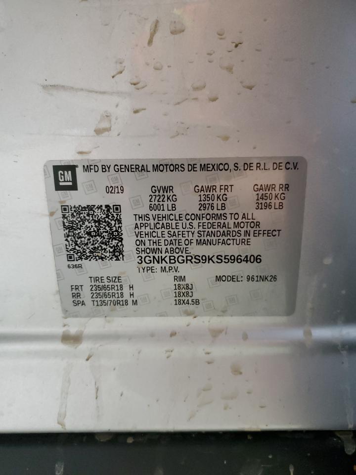 3gnkbgrs9ks596406 3GNKBGRS9KS596406 2019 Chevrolet Blazer 2Lt