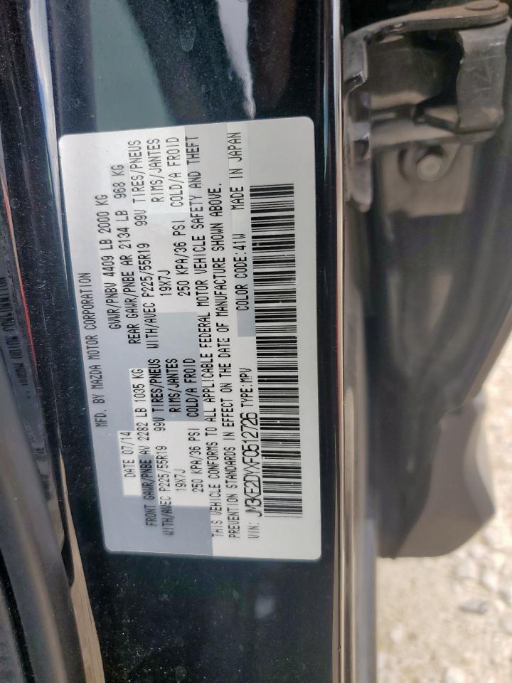 2015 Mazda Cx-5 Gt VIN: JM3KE2DYXF0512726 Lot: 63478235