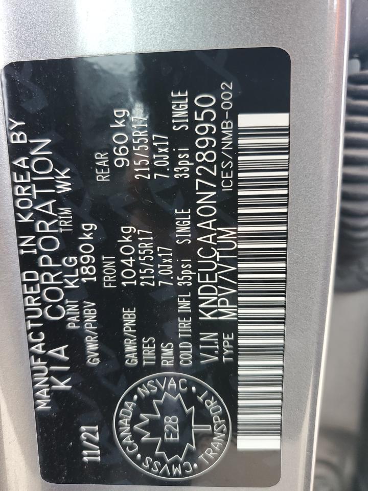 2022 Kia Seltos S VIN: KNDEUCAA0N7289950 Lot: 66644335