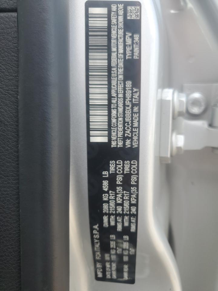 2018 Jeep Renegade Latitude VIN: ZACCJBBBXJPH89189 Lot: 64597955