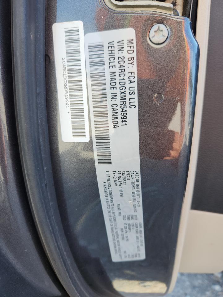 2021 Chrysler Voyager Lxi VIN: 2C4RC1DGXMR549941 Lot: 63552605
