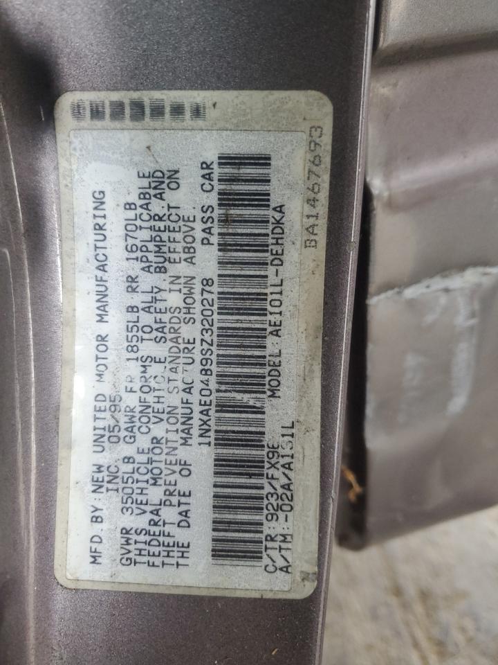 1995 Toyota Corolla VIN: 1NXAE04B9SZ320278 Lot: 64883045