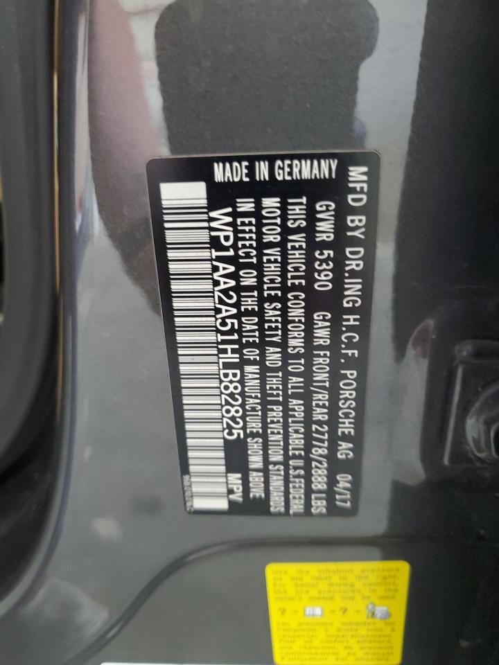 2017 Porsche Macan VIN: WP1AA2A51HLB82825 Lot: 60628705