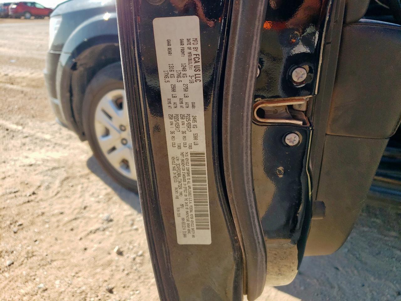 2018 Dodge Journey Se VIN: 3C4PDCAB4JT347324 Lot: 65838105