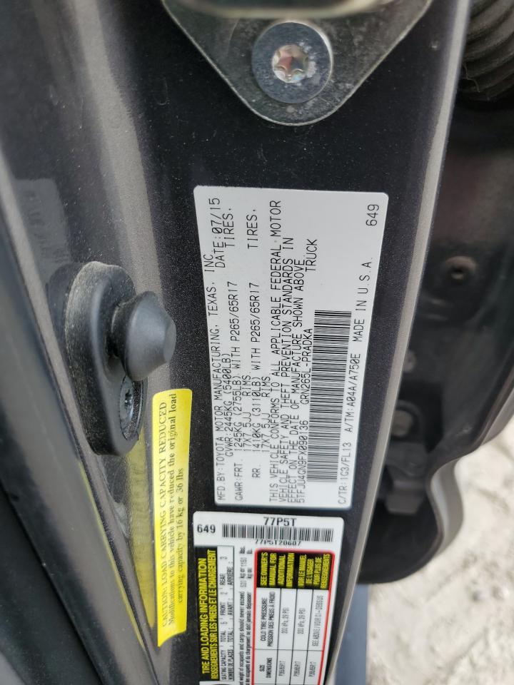 5TFJU4GN9FX090136 2015 Toyota Tacoma Double Cab Prerunner