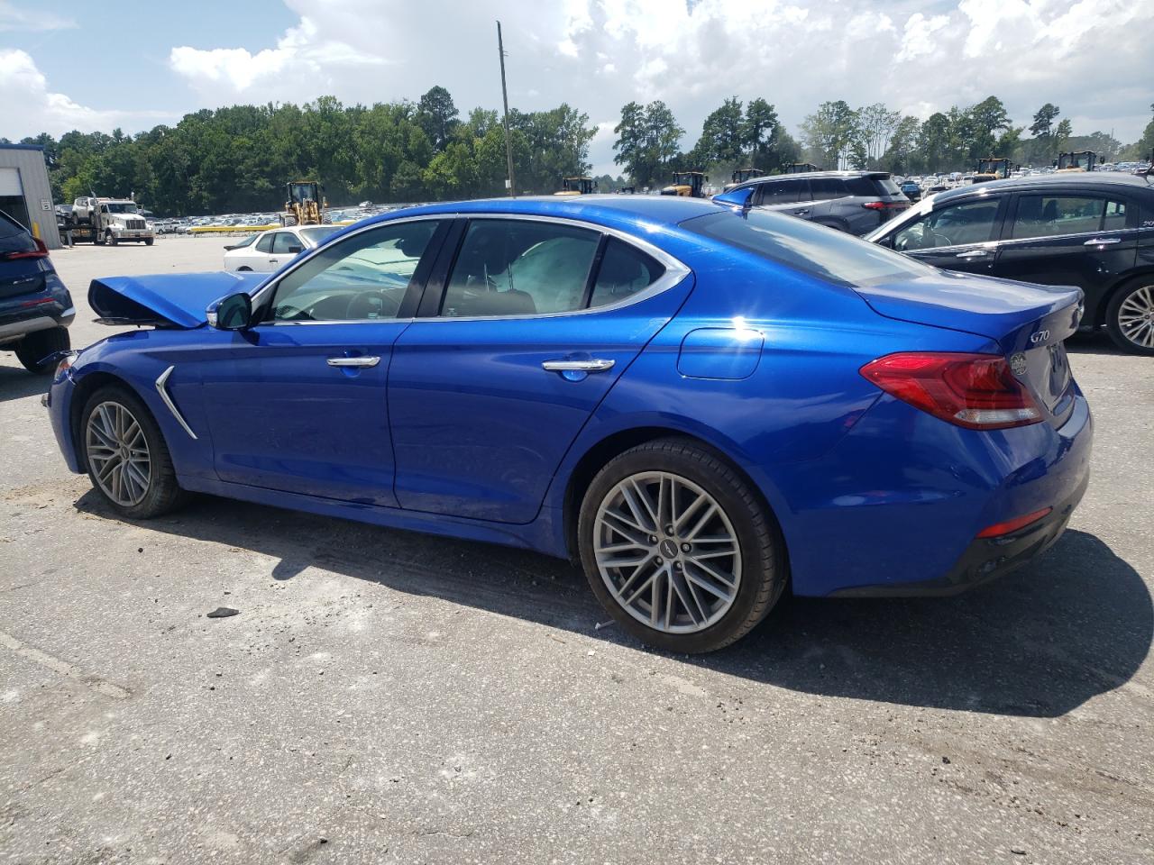 2021 Genesis G70 Elite blue null gas KMTG34LA5MU072927 photo #3