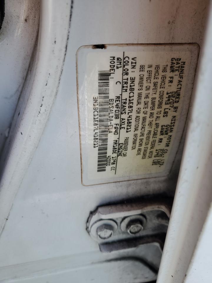 2007 Nissan Versa S VIN: 3N1BC11E87L418211 Lot: 63503035