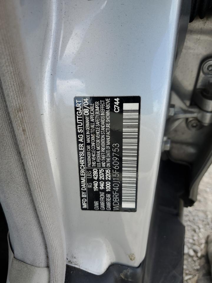 2005 Mercedes-Benz C 230K Sport Sedan VIN: WDBRF40J15F609753 Lot: 56564775