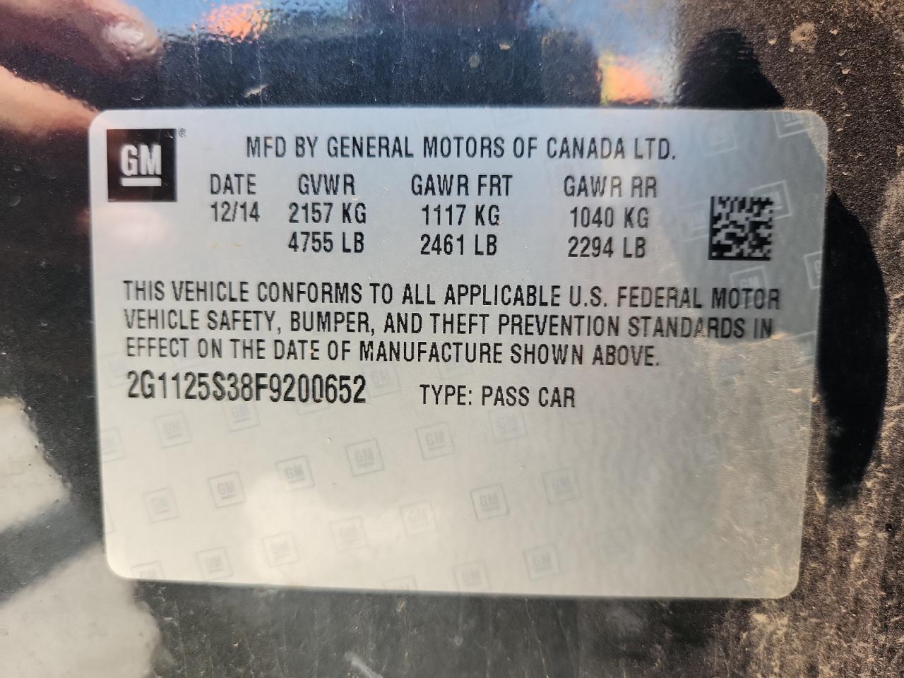 2020 Chevrolet Impala Lt VIN: 2G1125S38F9200652 Lot: 56511745