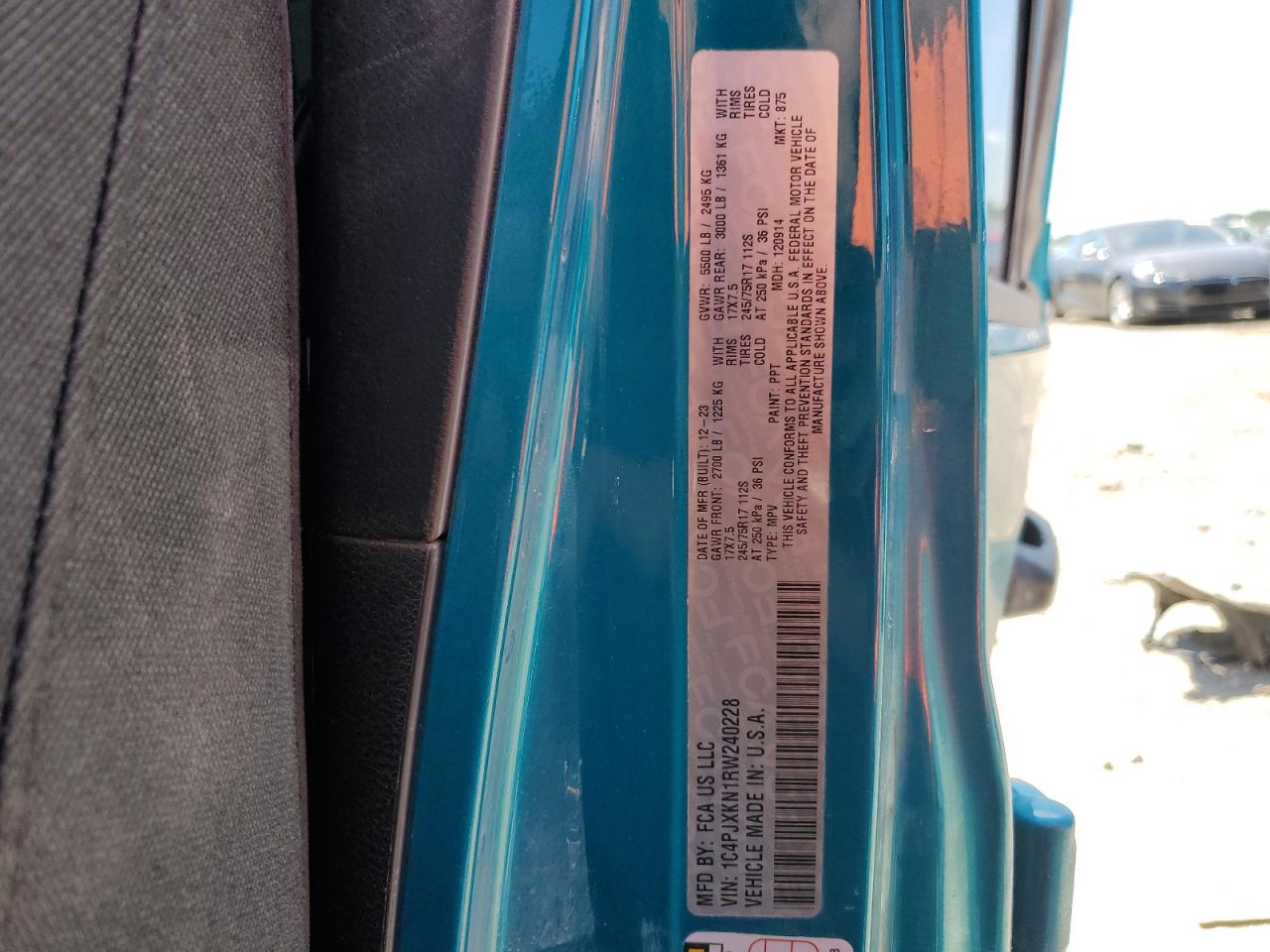 2024 Jeep Wrangler Sport VIN: 1C4PJXKN1RW240228 Lot: 63309325