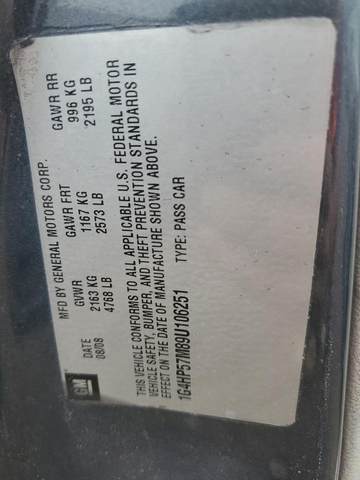 2009 Buick Lucerne Cx VIN: 1G4HP57M89U106251 Lot: 65063745
