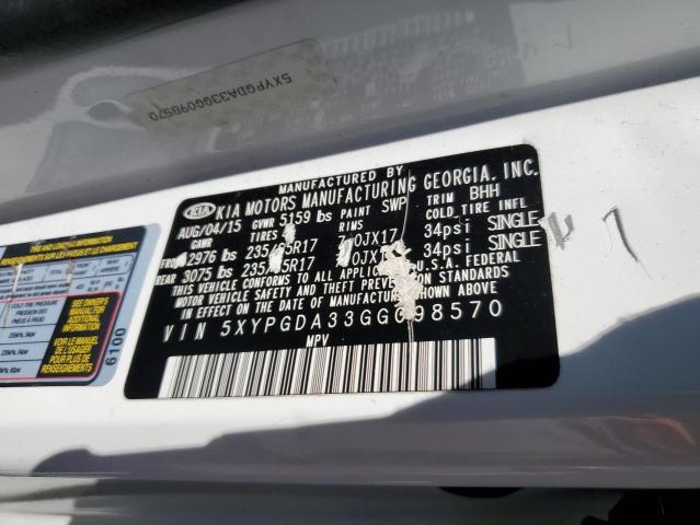2016 KIA SORENTO LX  