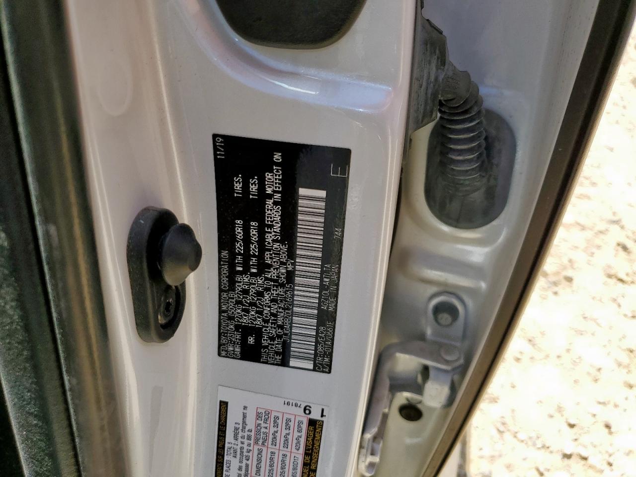 2020 Lexus Nx 300 VIN: JTJGARBZ0L2169615 Lot: 66813955