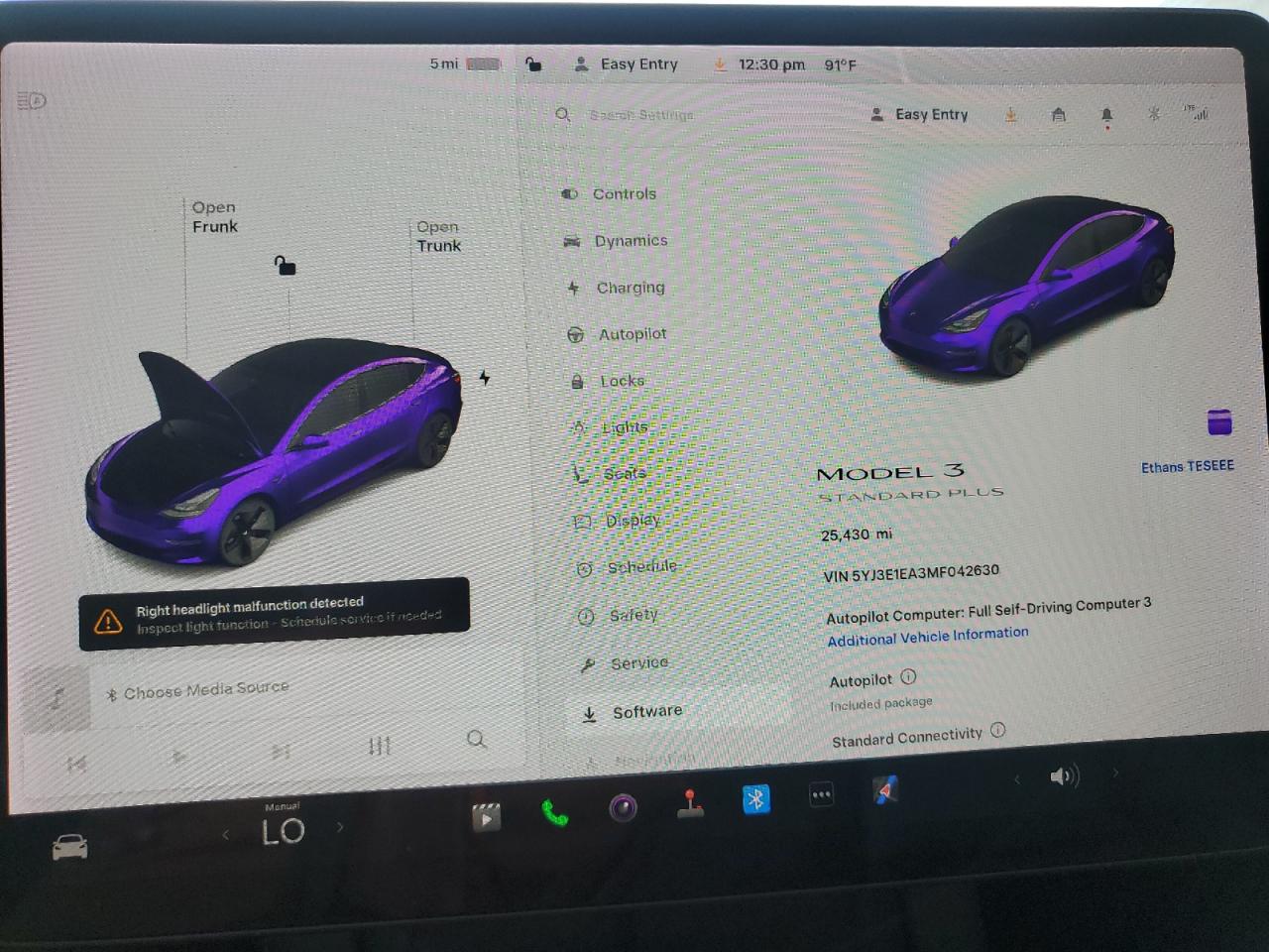 2021 Tesla Model 3 VIN: 5YJ3E1EA3MF042630 Lot: 64667585