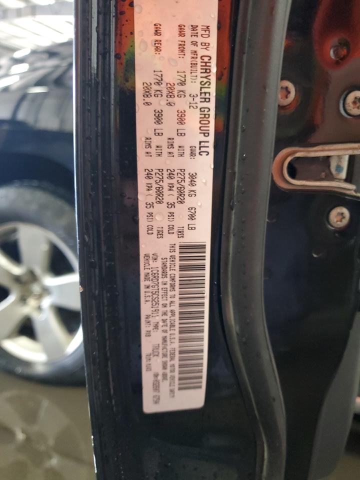 2012 Dodge Ram 1500 Slt VIN: 1C6RD7GT5CS251911 Lot: 62216855