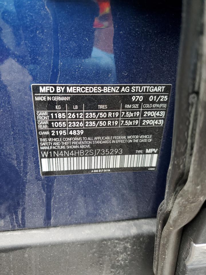 2025 Mercedes-Benz Gla 250 4Matic VIN: W1N4N4HB2SJ735293 Lot: 64721735
