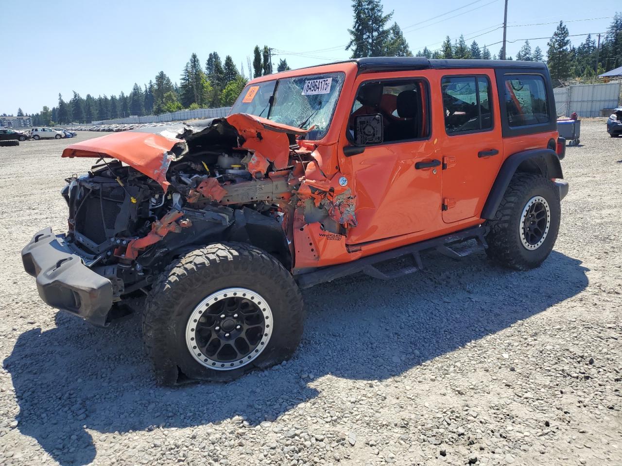 2018 Jeep Wrangler Unlimited Sport VIN: 1C4HJXDG8JW183775 Lot: 64964175