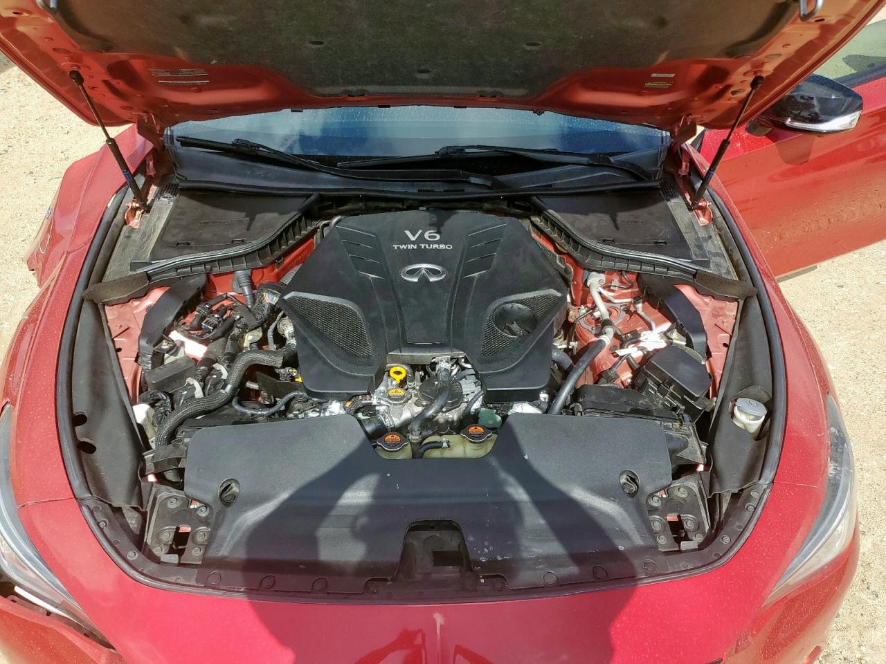 2019 Infiniti Q60 Red Sport 400 VIN: JN1FV7ELXKM440555 Lot: 63371305