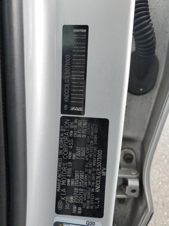 2020 Kia Niro Ex Premium VIN: KNDCE3LG7L5071003 Lot: 64821655