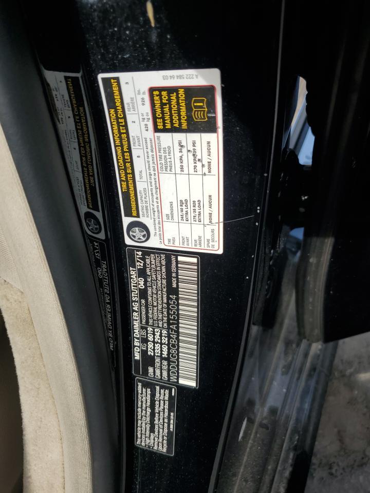 2015 Mercedes-Benz S 550 VIN: WDDUG8CB4FA155054 Lot: 64996395