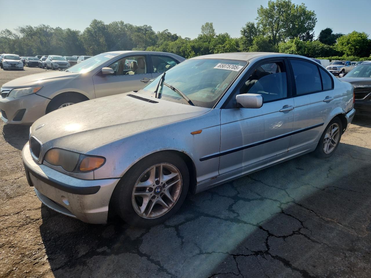 2004 BMW 325 Xi silver null gas WBAEU33494PR12128 photo #1