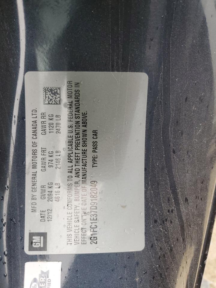 2013 Chevrolet Camaro Lt VIN: 2G1FC1E37D9182049 Lot: 64718575