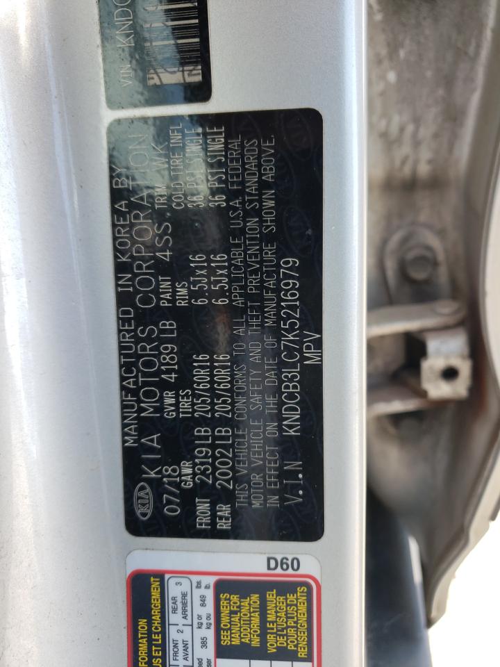 2019 Kia Niro Fe VIN: KNDCB3LC7K5216979 Lot: 63451265