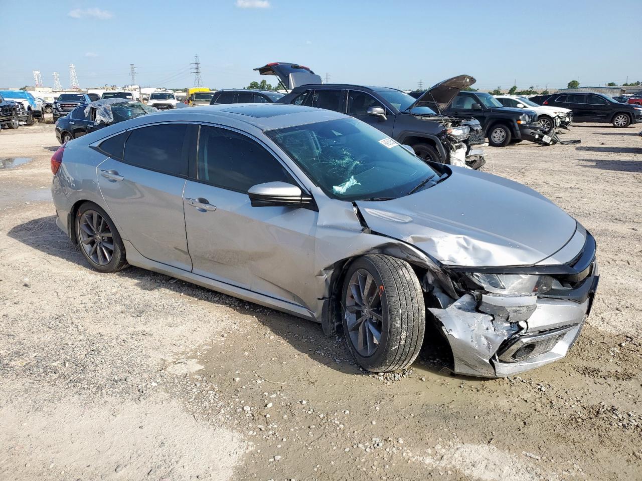 2020 Honda Civic Exl VIN: 19XFC1F71LE025321 Lot: 64062935