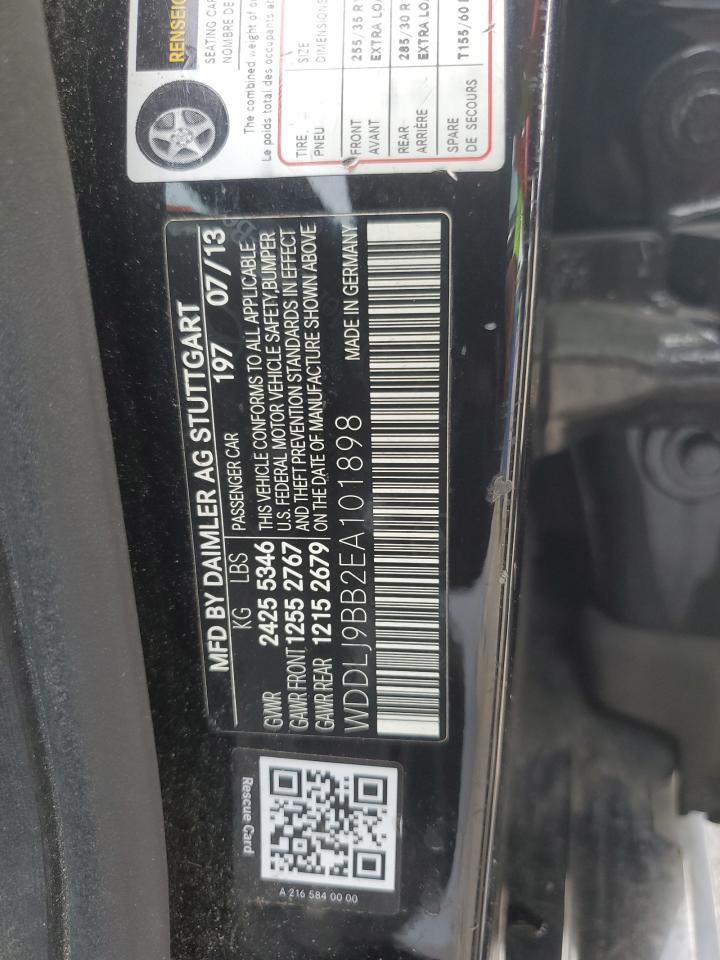 2014 Mercedes-Benz Cls 550 4Matic VIN: WDDLJ9BB2EA101898 Lot: 62766095
