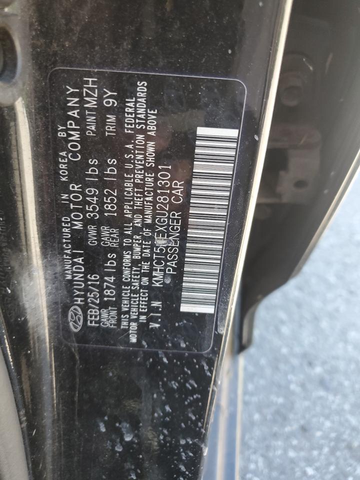 2016 Hyundai Accent Se VIN: KMHCT5AEXGU281301 Lot: 63659535