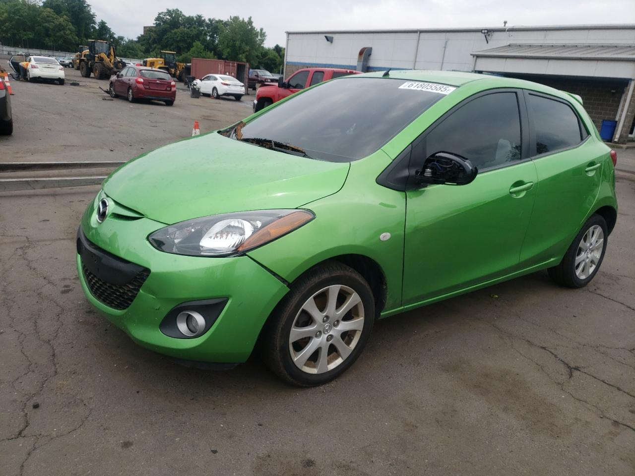 2011 Mazda Mazda2 green hatchback gas JM1DE1HZ0B0119472 photo #1
