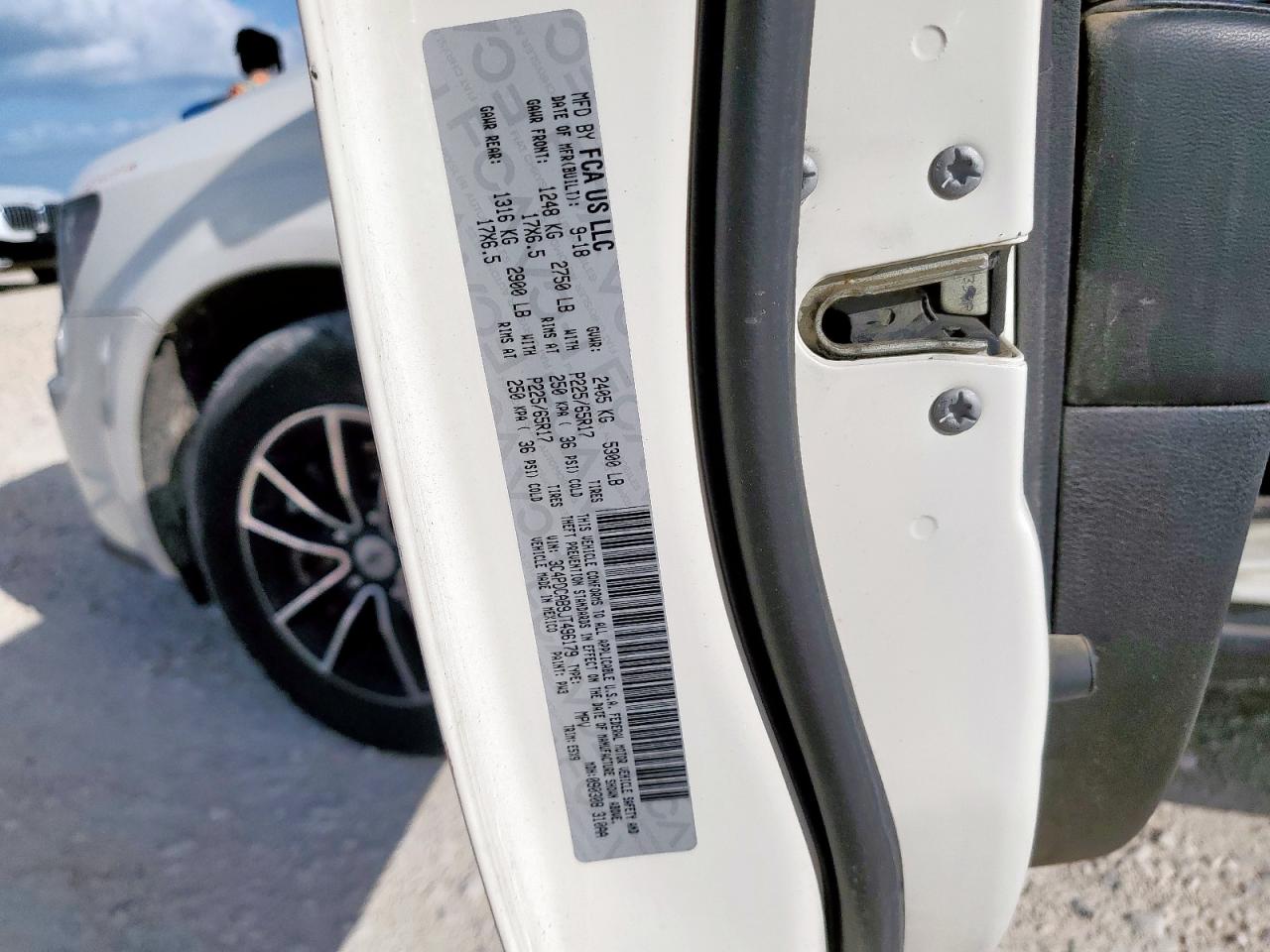 2018 Dodge Journey Se VIN: 3C4PDCAB9JT496179 Lot: 64493105