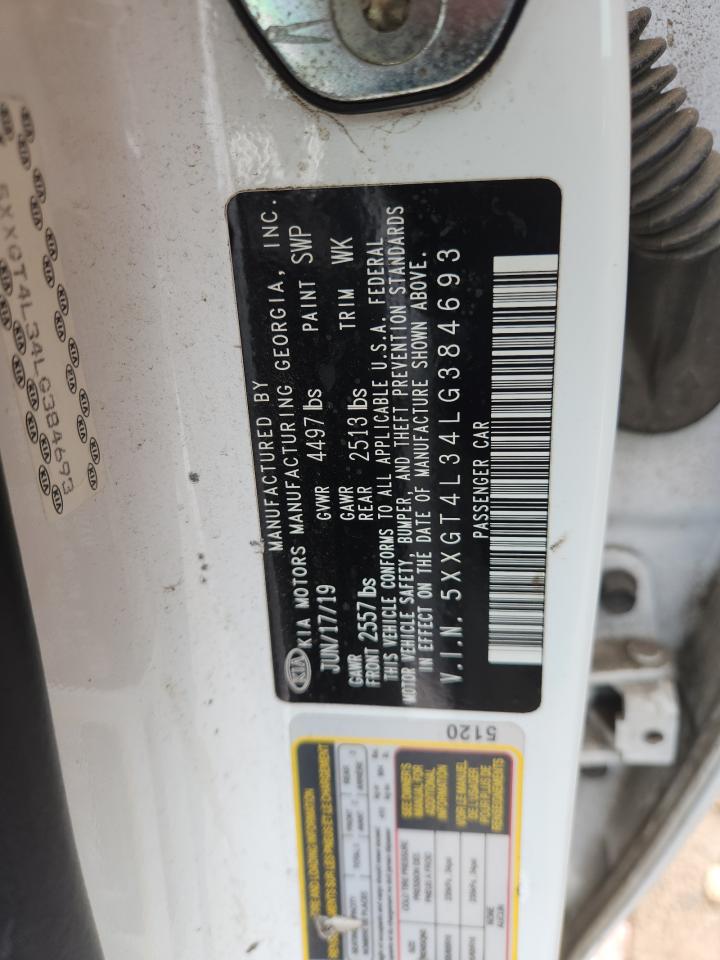 2020 Kia Optima Lx VIN: 5XXGT4L34LG384693 Lot: 64135365