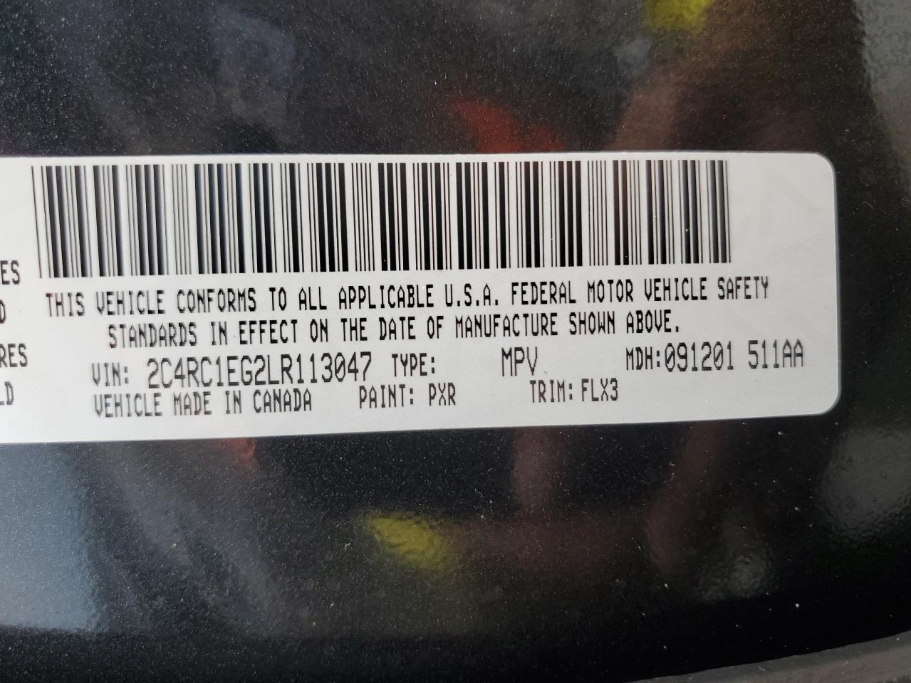 2020 Chrysler Pacifica Touring L Plus VIN: 2C4RC1EG2LR113047 Lot: 65979525