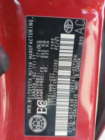 2011 TOYOTA COROLLA BASE  