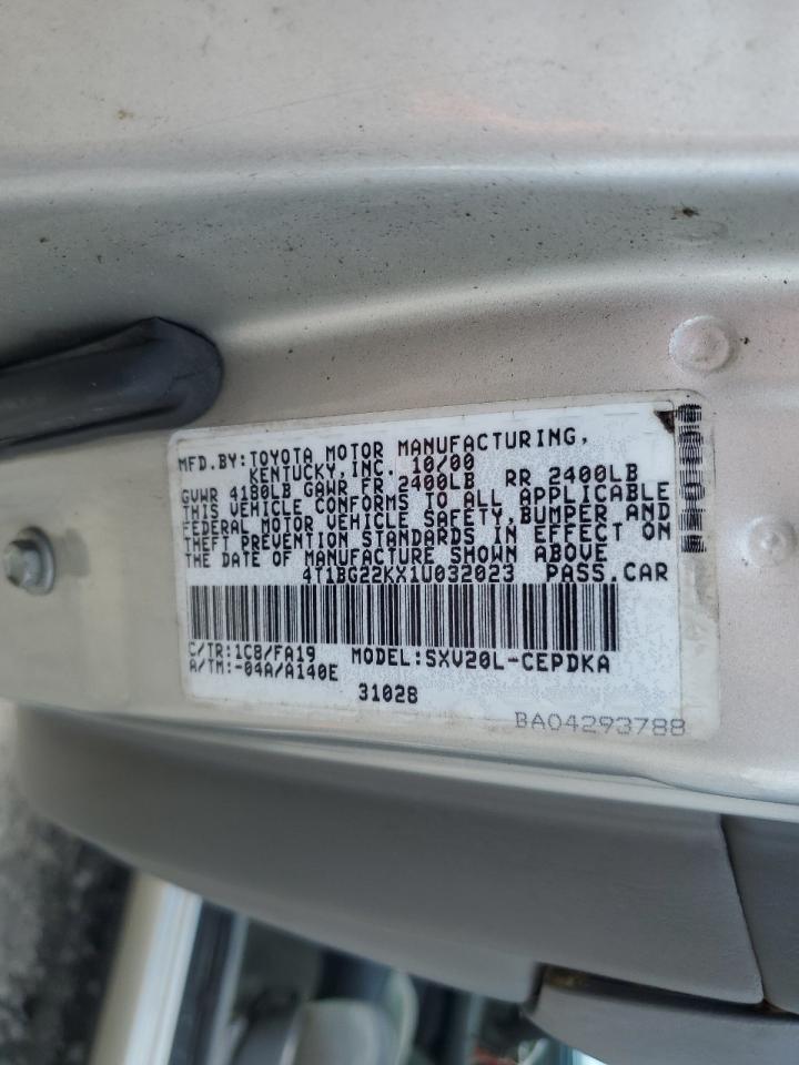 2001 Toyota Camry Ce VIN: 4T1BG22KX1U032023 Lot: 65303545