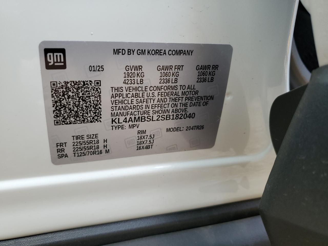 kl4ambsl2sb182040 KL4AMBSL2SB182040 2025 Buick Encore Gx Preferred