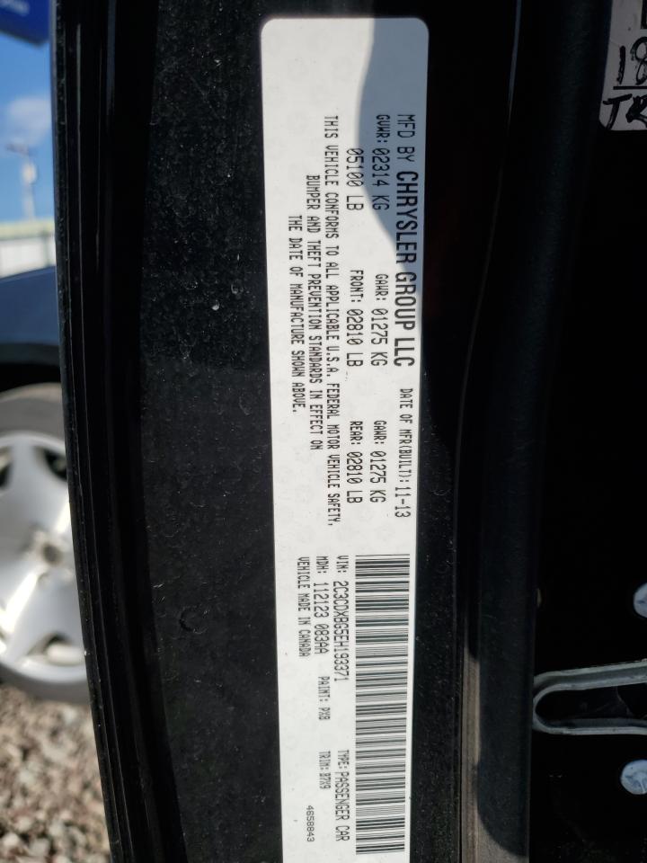 2014 Dodge Charger Se VIN: 2C3CDXBG5EH193371 Lot: 64365955