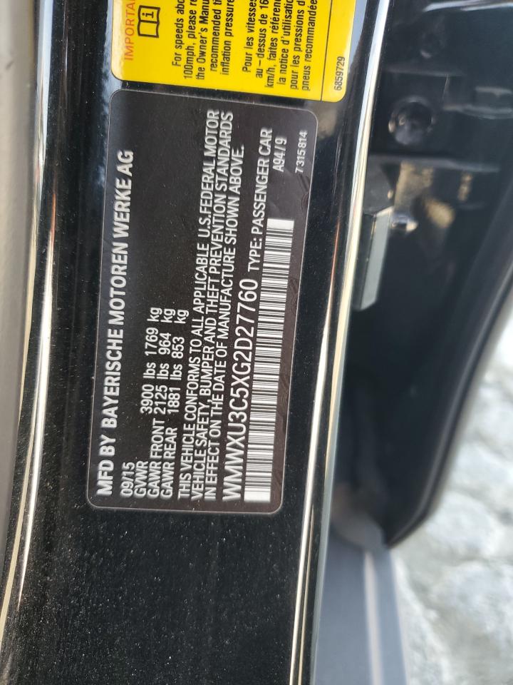 WMWXU3C5XG2D27760 2016 Mini Cooper S