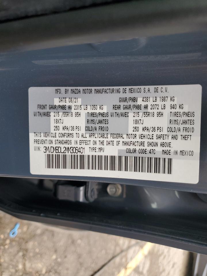 2021 Mazda Cx-30 Premium VIN: 3MVDMBDL2MM306401 Lot: 63619975