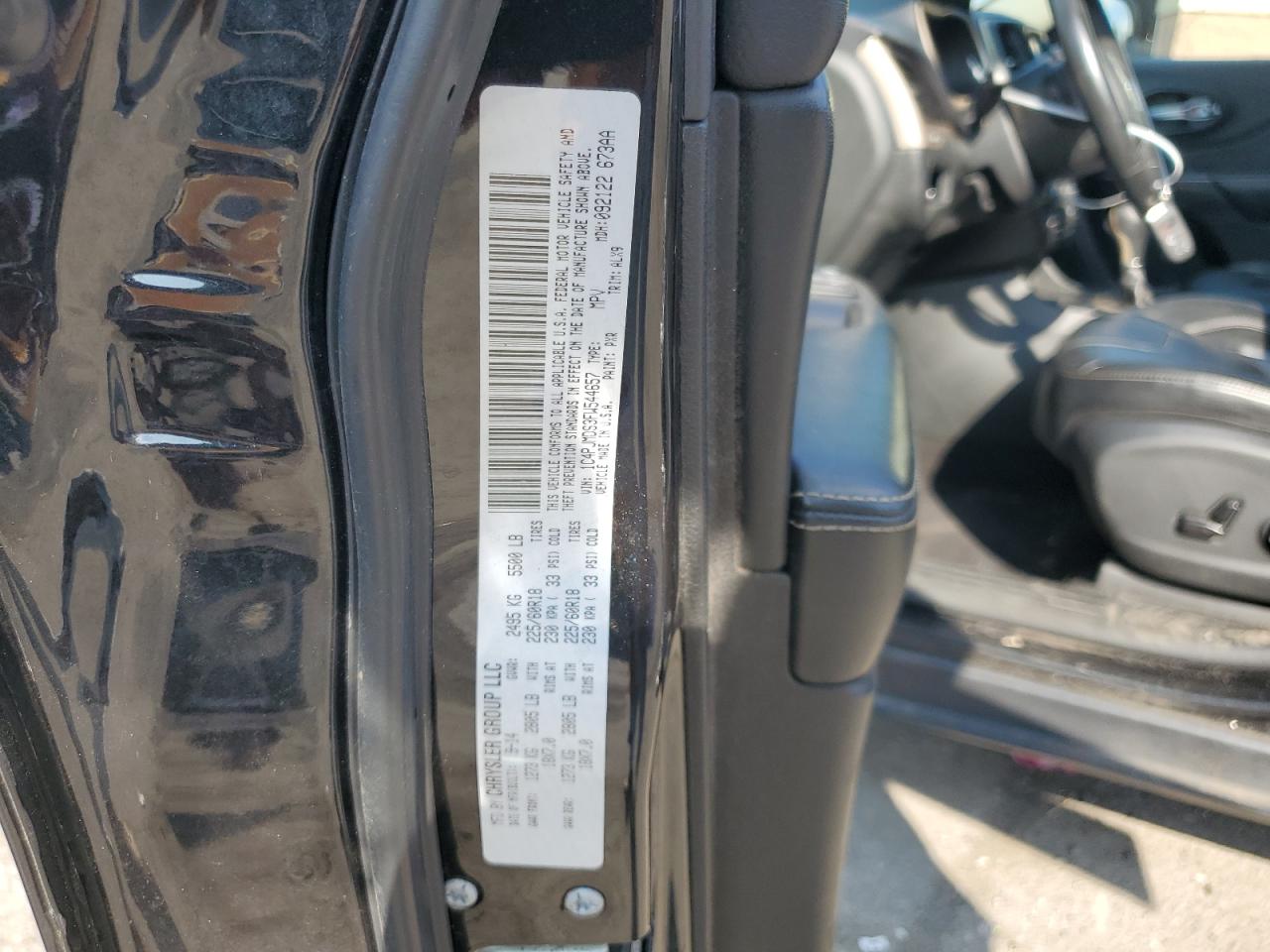 2015 Jeep Cherokee Limited VIN: 1C4PJMDS3FW544657 Lot: 64328775