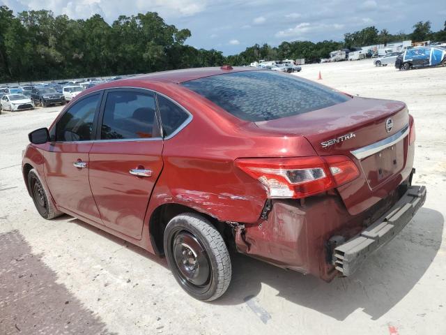 NISSAN SENTRA 2016 Красный