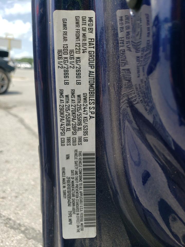 2015 Ram Promaster City Slt VIN: ZFBERFBT6F6954041 Lot: 63706755