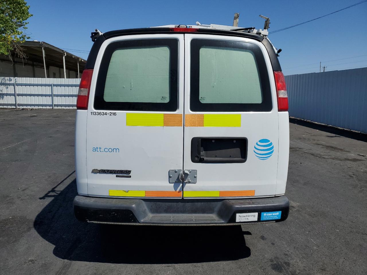 2016 Chevrolet Express G2500 VIN: 1GCWGAFF3G1235956 Lot: 65380955