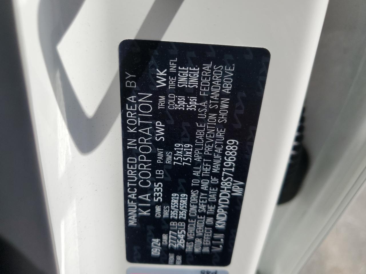 2025 Kia Sportage X Line VIN: KNDPYDDH8S7196889 Lot: 66393755