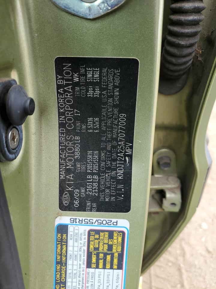 2010 Kia Soul + VIN: KNDJT2A25A7077009 Lot: 66126475