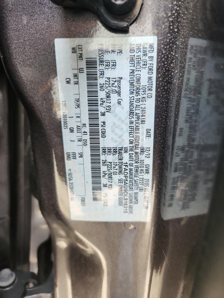 2013 Ford C-Max Se VIN: 1FADP5AU9DL516315 Lot: 64022285