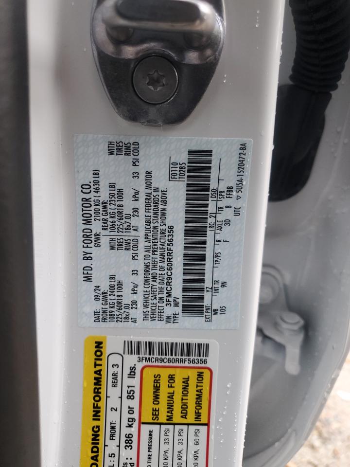 2024 Ford Bronco Sport Outer Banks VIN: 3FMCR9C60RRF56356 Lot: 63441915
