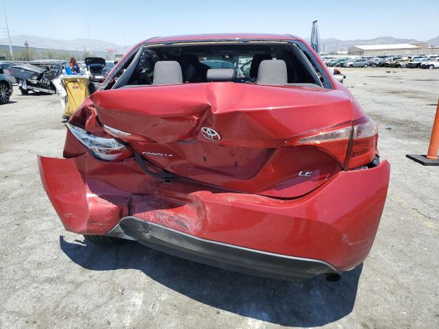 TOYOTA COROLLA 2018 Czerwony