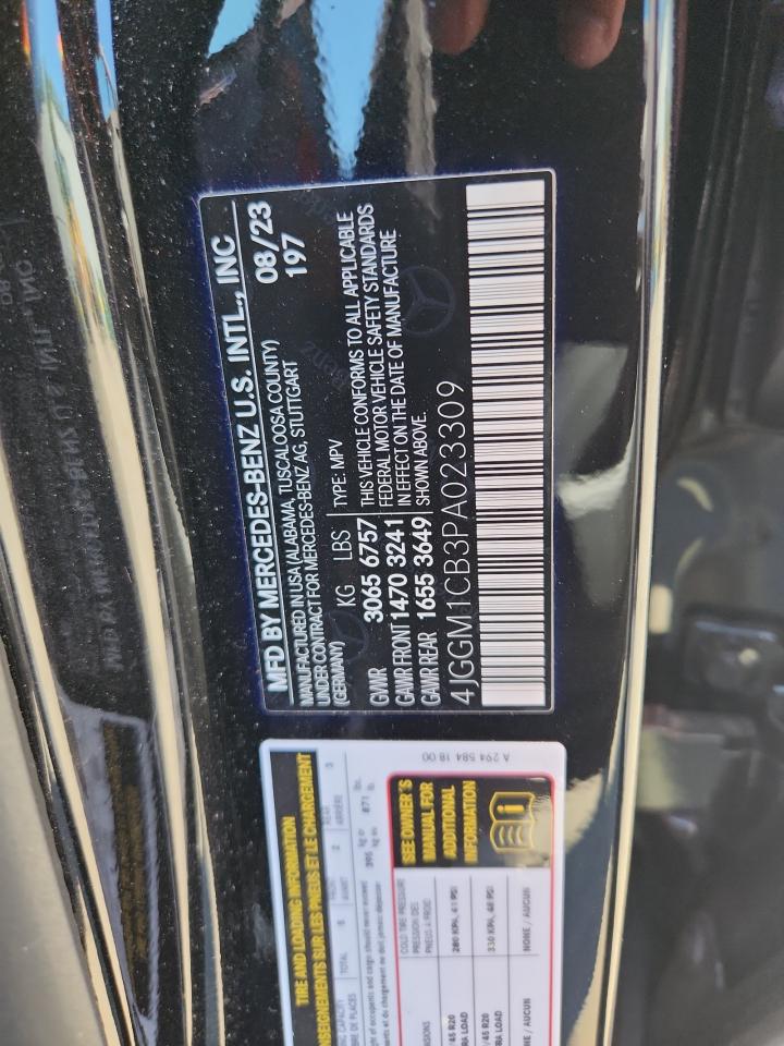 2023 Mercedes-Benz Eqe Suv 350 4Matic VIN: 4JGGM1CB3PA023309 Lot: 63784165